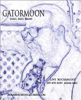 Gatormoon, Adam Mac plays Nino's atNIGHT Gatormoon, Adam Mac promo pic
