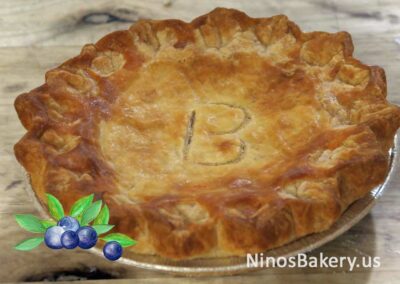 Fruity Blueberry pie, made fresh at Nino's Bakery