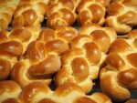 Nino's Challah, 6-strand braid of sweetened egg bread